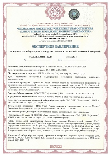 Экспертное заключение № 052833